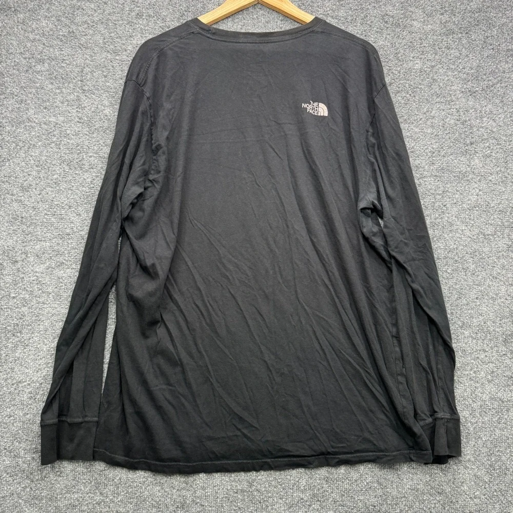 The North Face Classic Fit Graphic Tee Mens XL Black Long Sleeve Outdoor